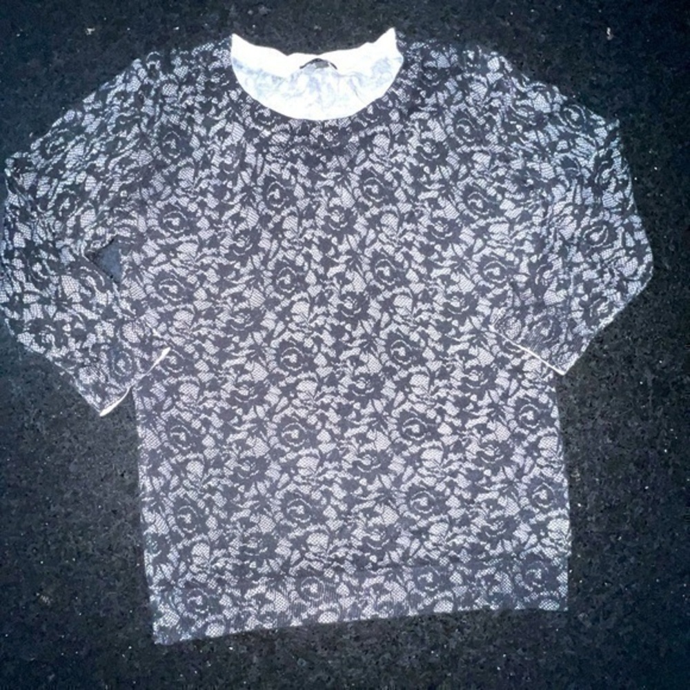 UEC TALBOTS LACEY LOOKING THIN SWEATER SZ S